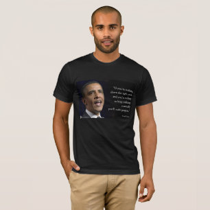 T-shirt Citation Du Président Obama Et "Faire Progrès"