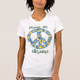 T-shirt Citation du signe de la paix du Pacifique aux coul
