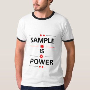 T-shirt Citation en typographie grasse