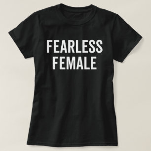 T-shirt Citation féministe courageuse de Femaie