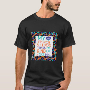 T-shirt Citation française mignonne de l'amant de Bulldog