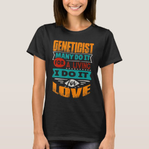 T-shirt Citation Génétique Je Suis Echocardiographe Pour L