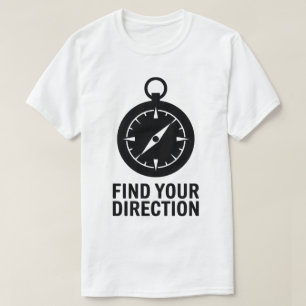 T-shirt Citation Graphique Compas Inspiration Voyage Extér