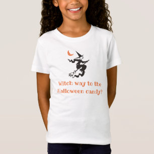 T-Shirt Citation Halloween pour le bonbon Quelle voie sorc