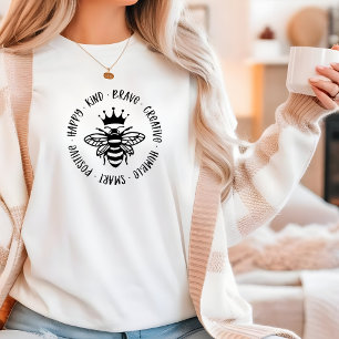 T-shirt Citation inspirante de bonté positive 'Bee Kind'