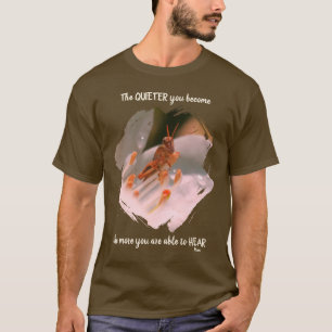 T-shirt Citation inspirante de Rumi sur le silence