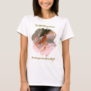 T-shirt Citation inspirante de Rumi sur le silence