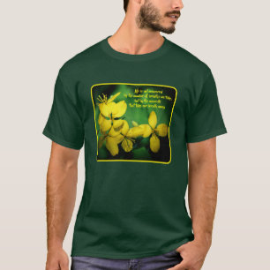 T-shirt Citation Inspirante de Vie Fleurs