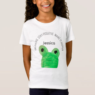 T-Shirt Citation inspirante personnalisée Cute frog