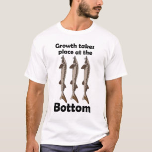 T-shirt Citation Inspirante Poisson Esturgeon Fond de l'Ea