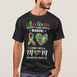 T-shirt Citation Inspirationnelle Autisme Maman Sensibilis