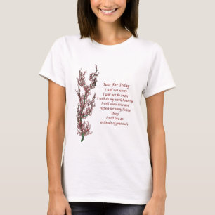 T-shirt Citation Inspirationnelle Juste Pour Aujourd'Hui