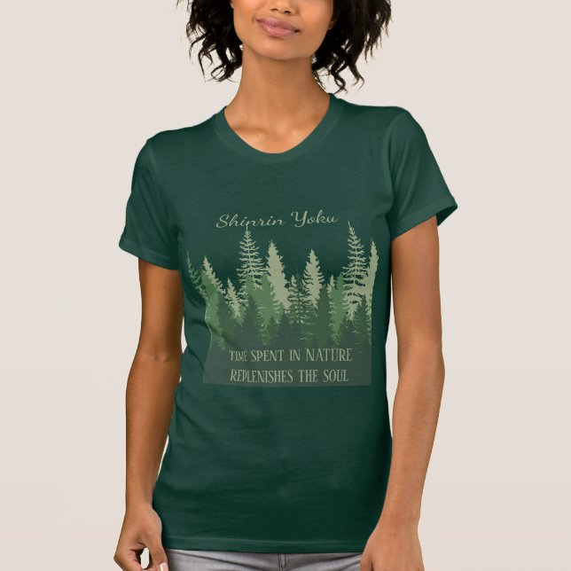 T-shirt Citation inspirée de la baignade dans la forêt de  (Devant)