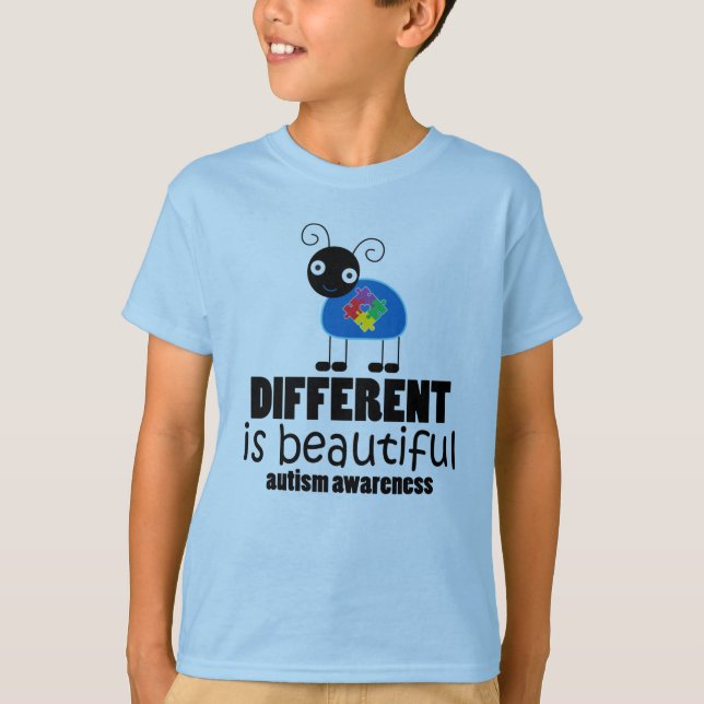 T-shirt Citation inspirée de l'autisme (Devant)