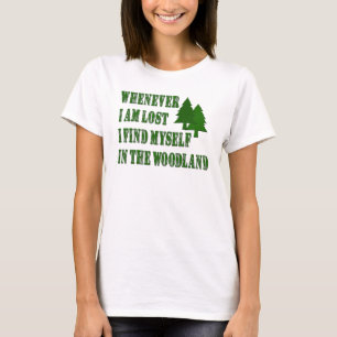 T-shirt Citation inspirée de Nature Lover Woodland