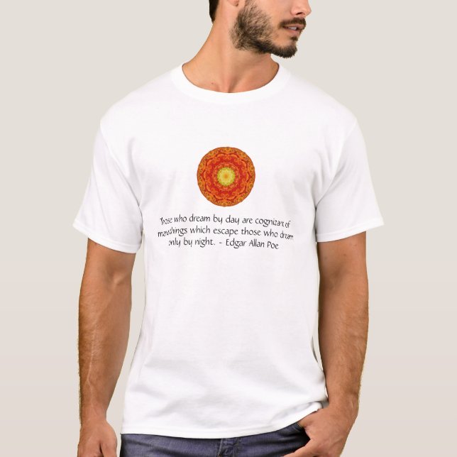 T-shirt Citation inspirée d'Edgar Allan Poe au sujet des (Devant)