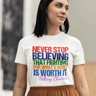 T-shirt Citation inspirée Féministe-Démocrate Politique