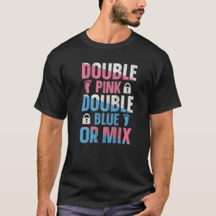 T-shirt Citation jumelle de la révélation de genre pour un