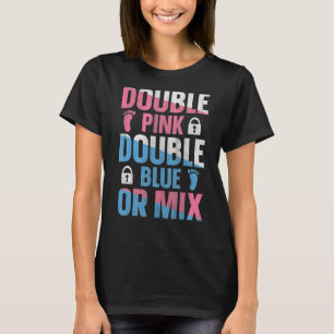 T-shirt Citation jumelle de la révélation de genre pour un