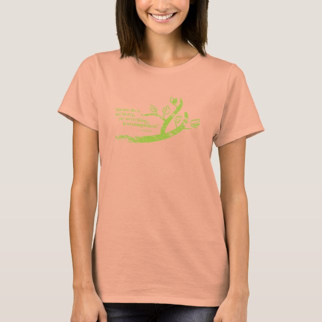 T-shirt Citation Lao Tsu avec une branche (Devant)