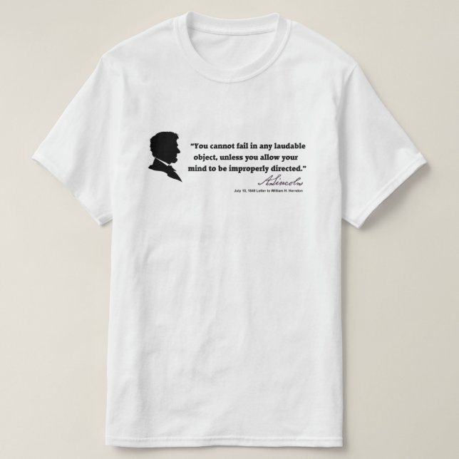 T-shirt Citation Lincoln (01) (Design devant)