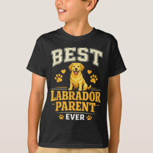 T-shirt Citation maman papa fous fiers parents Labrador