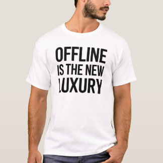 T-shirt Citation Minimaliste Luxueuse Hors Ligne Design