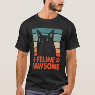 T-shirt Citation motivante géniale de chat pun félin