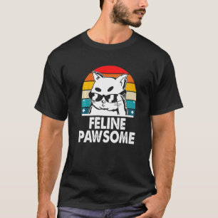 T-shirt Citation Motivational Félin Incroyable Chat Pun In