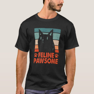 T-shirt Citation Motivational Féline Incroyable Chat Pun I