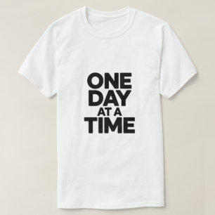 T-shirt Citation Motivationnelle Minimale Un Jour à la Foi