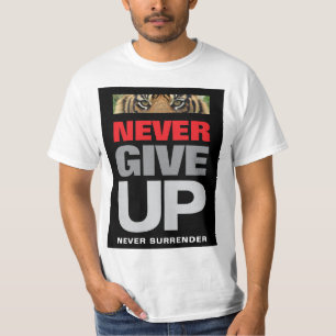T-shirt Citation Motivationnelle N'abandonne jamais abando