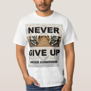 T-shirt Citation Motivationnelle N'abandonne jamais abando
