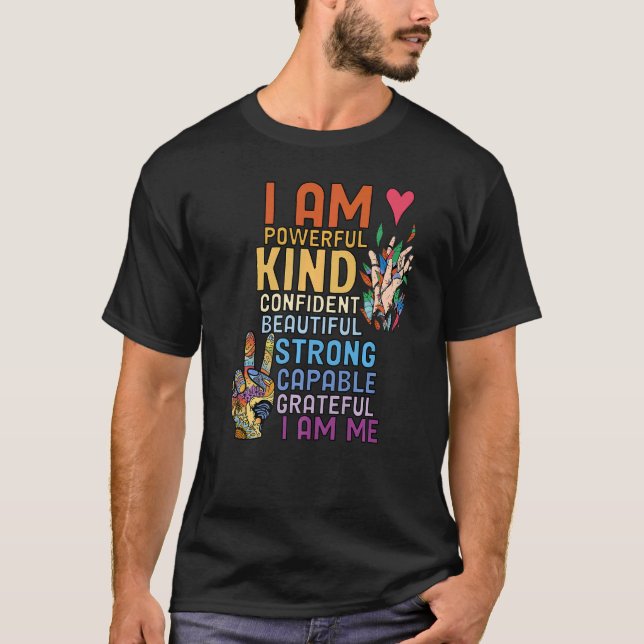 T-shirt Citation Motivationnelle Positive Dire Vie Slogan (Devant)