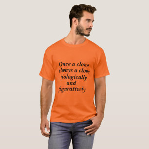 T-shirt Citation noire orpheline d'émission de TV ; une