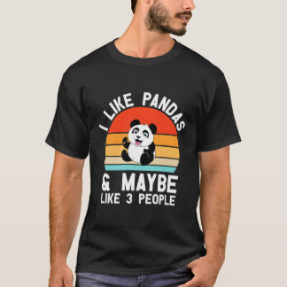 T-shirt Citation Panda Extraordinaire Pour Les Amateurs D'