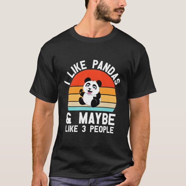 T-shirt Citation Panda Extraordinaire Pour Les Amateurs D' (Devant)