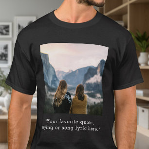 T-shirt Citation personnalisée sur photo personnalisée