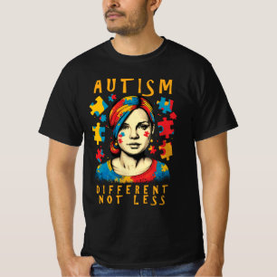 T-shirt Citation Positive Différente Pas Moins Sensibilisa