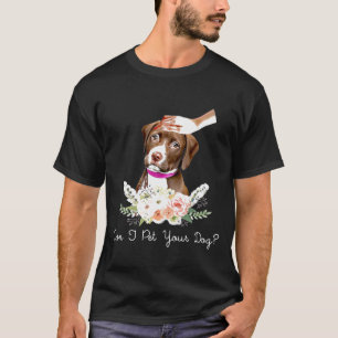 T-shirt Citation Puis-Je Pet Votre Chien Pitbull - Nouveau