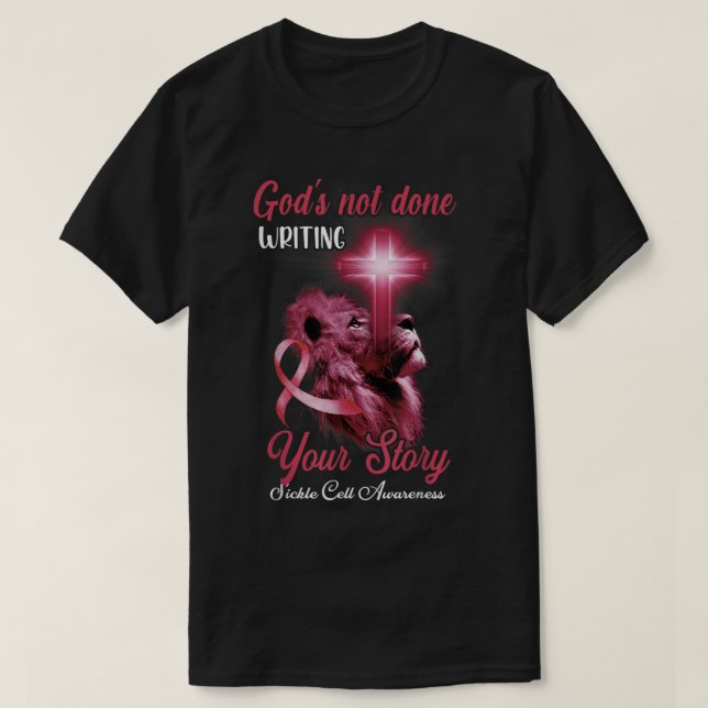 T-shirt Citation Religieuse Croisée Du Lion Chrétien Cellu (Design devant)