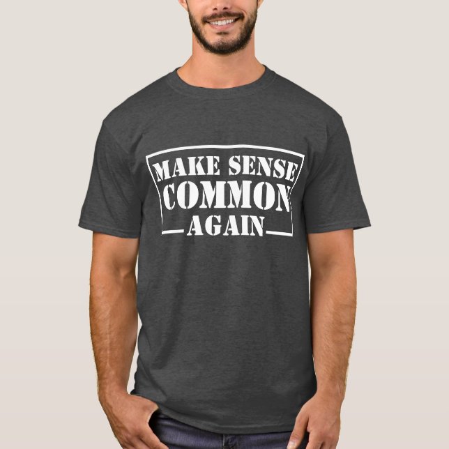 T-shirt Citation "Rendre le sens commun" (Devant)