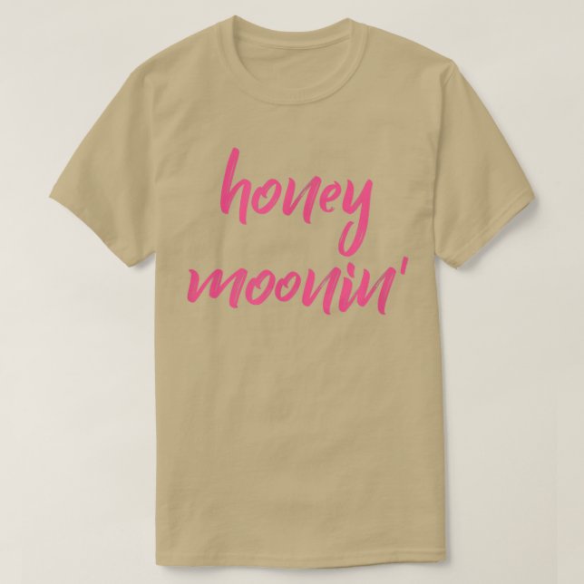 T-shirt Citation rose pour les couples en lune de miel Va (Design devant)