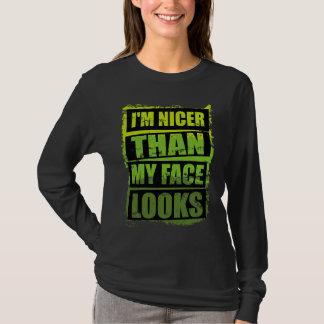 T-shirt Citation sarcasme vintage Je suis plus sympa que m