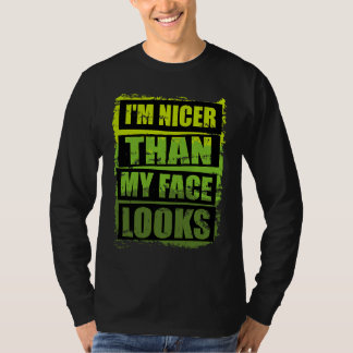 T-shirt Citation sarcastique vintage Je suis plus gentil q
