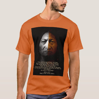 T-shirt Citation Sitting Bull Warrior