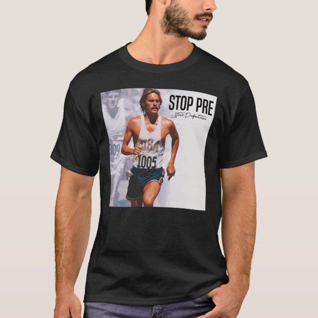 T-shirt Citation Steve Prefontaine (Devant)