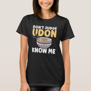 T-shirt Citation sur la nourriture japonaise Ne jugez pas