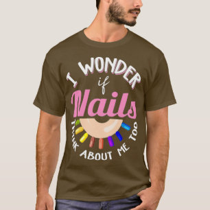 T-shirt Citation technique de l'ongle de chemise