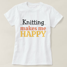T-shirt Citation Tricot Me Me Heureux Moderne Vibrant
